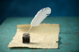 writing feather
